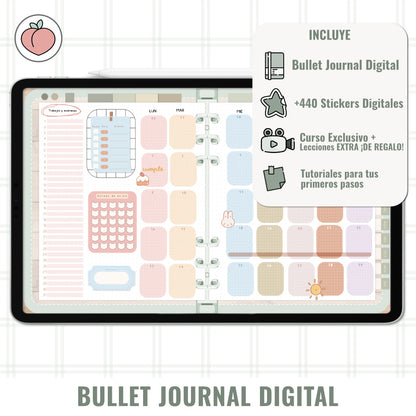 BULLET JOURNAL DIGITAL - EDICIÓN MIDNIGHT MINT | CREA TU AGENDA DIGITAL, PLANIFICADOR DIGITAL... CURSO Y STICKERS INCLUIDOS
