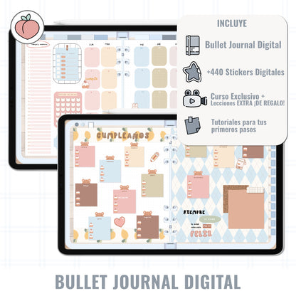 BULLET JOURNAL DIGITAL - EDICIÓN SEA GLASS | CREA TU AGENDA DIGITAL, PLANIFICADOR DIGITAL... CURSO Y STICKERS INCLUIDOS