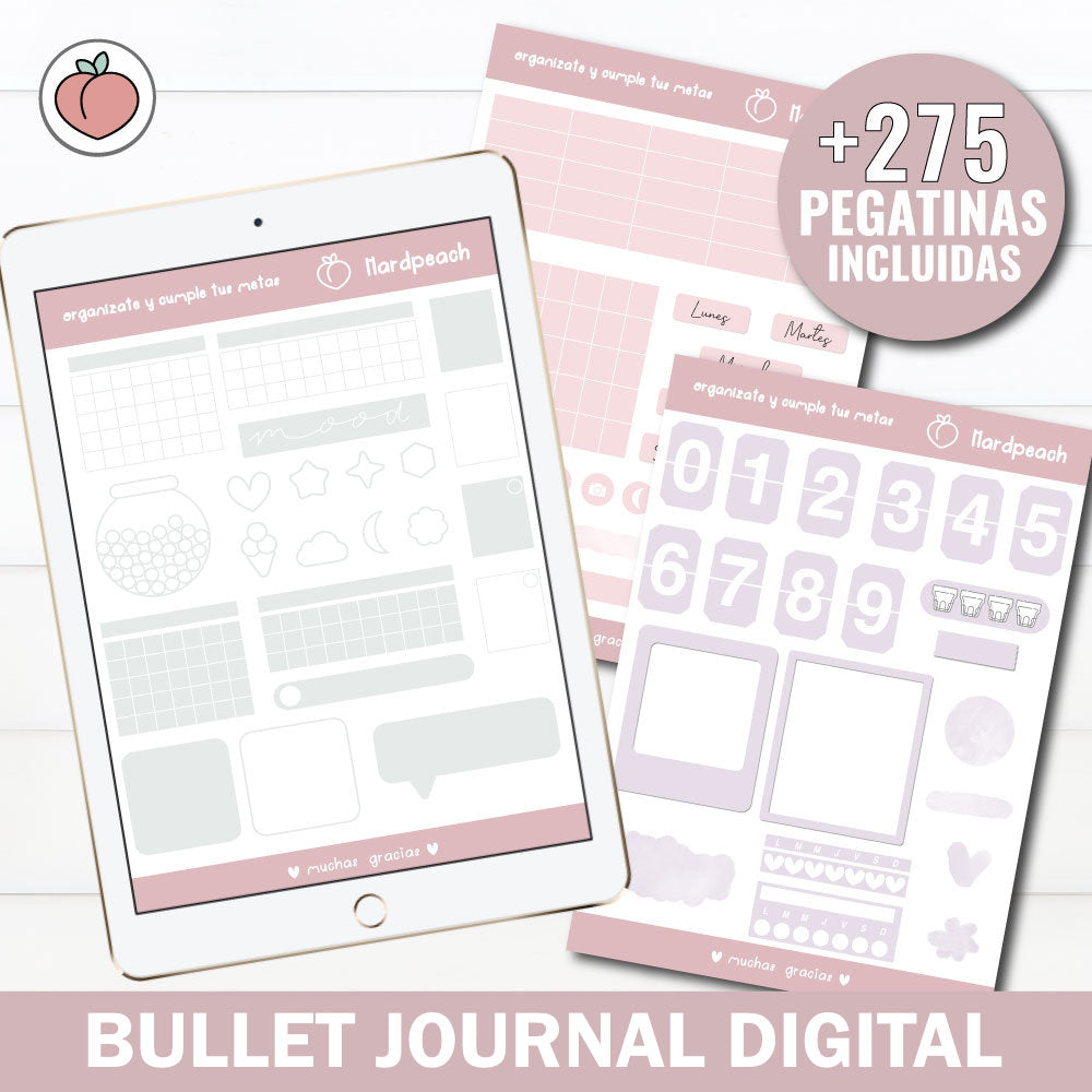 BULLET JOURNAL - EDICIÓN PERLA  | CREA TU AGENDA DIGITAL, PLANIFICADOR DIGITAL...