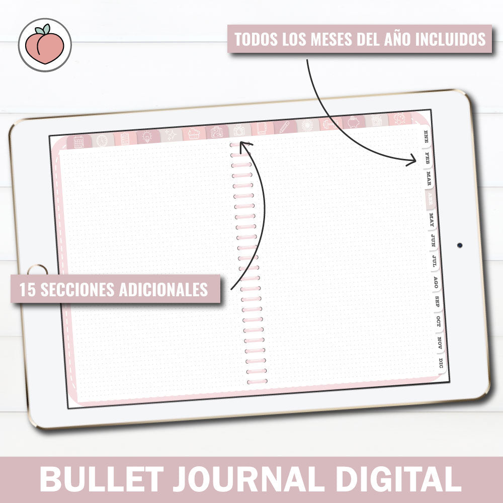 BULLET JOURNAL - EDICIÓN PERLA  | CREA TU AGENDA DIGITAL, PLANIFICADOR DIGITAL...