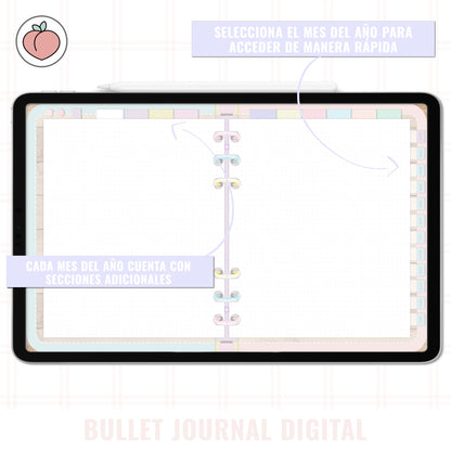 BULLET JOURNAL DIGITAL - EDICIÓN CANDY CAKE  | CREA TU AGENDA DIGITAL, PLANIFICADOR DIGITAL... | CURSO Y STICKERS INCLUIDOS
