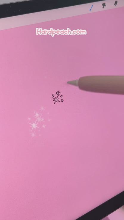 KIT DE PINCELES PARA PROCREATE: Brillos. Crea efectos brillantes, detalles luminosos y decoraciones en proyectos