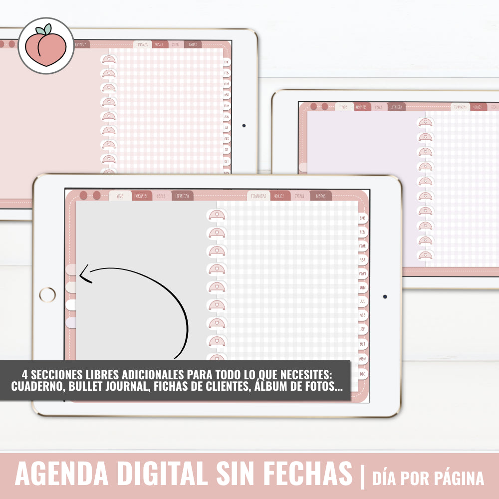 DIGITAL PLANNER UNDATED | DAY PER PAGE - Spanish version