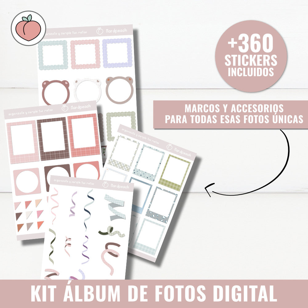 ÁLBUM DE FOTOS DIGITAL CON STICKERS INCLUIDOS