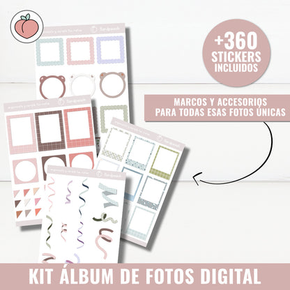 ÁLBUM DE FOTOS DIGITAL CON STICKERS INCLUIDOS