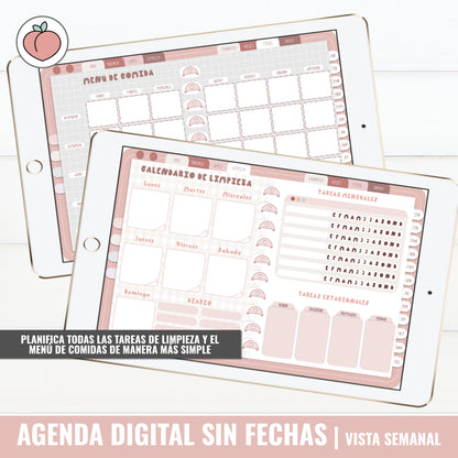 AGENDA DIGITAL SIN FECHAS | VISTA SEMANAL