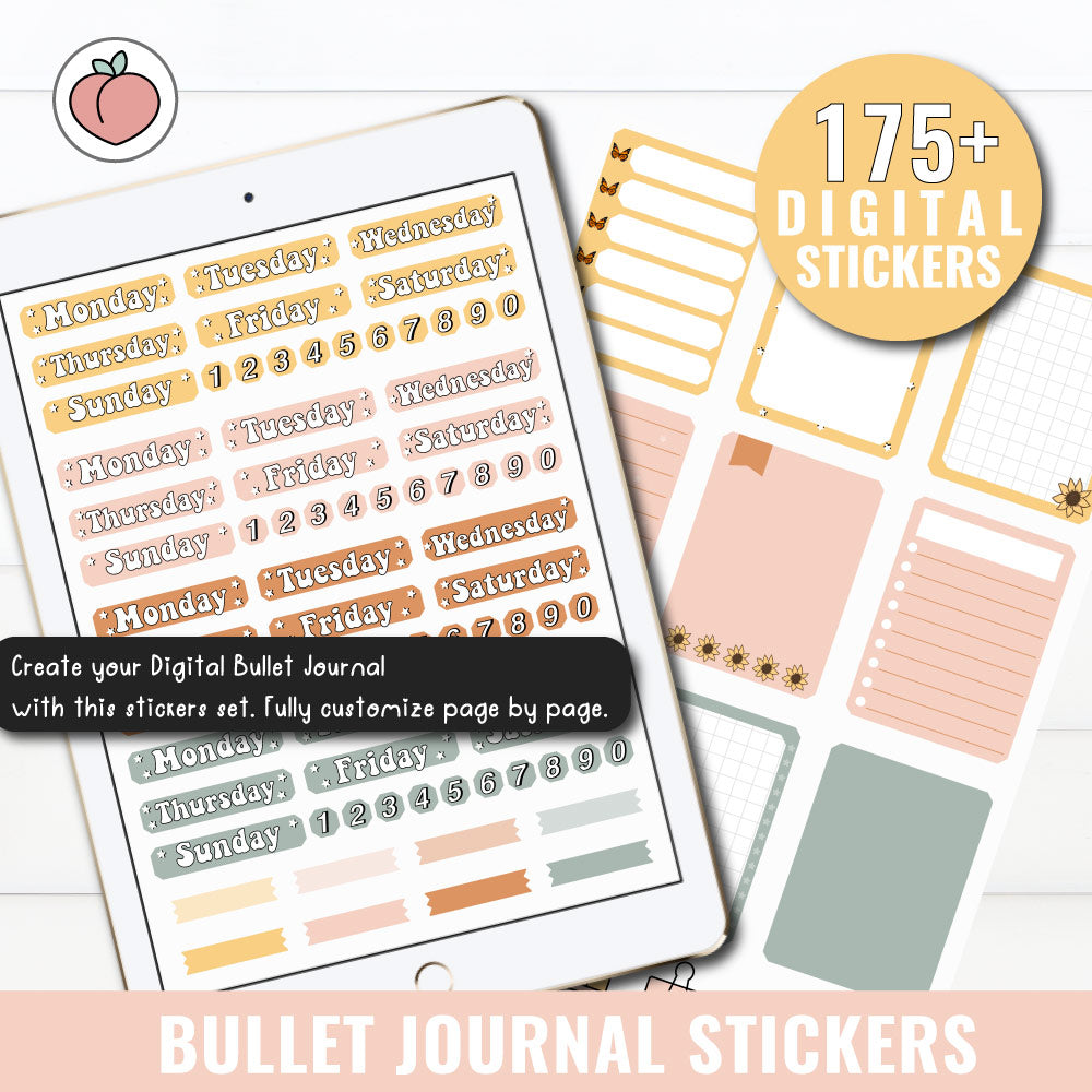 BULLET JOURNAL STICKERS - Versión en inglés