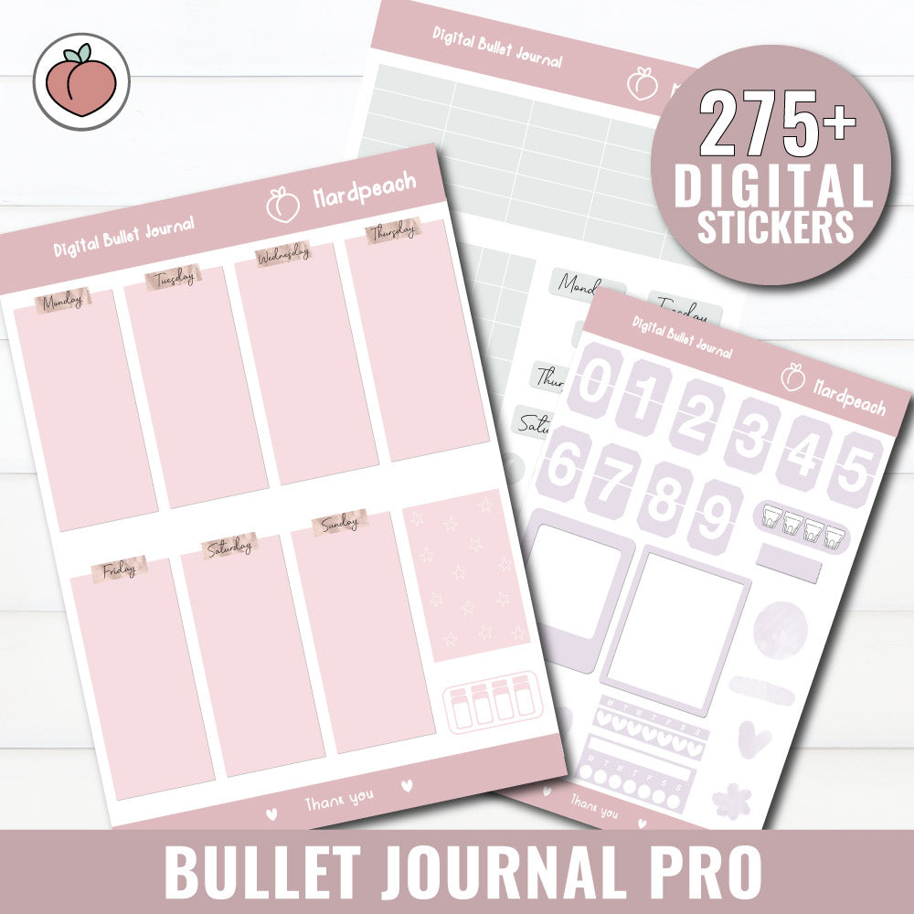 DIGITAL BULLET JOURNAL PRO | PEARL EDITION - Versión en inglés