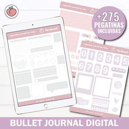 BULLET JOURNAL - EDICIÓN LAVANDA  | CREA TU AGENDA DIGITAL, PLANIFICADOR DIGITAL...
