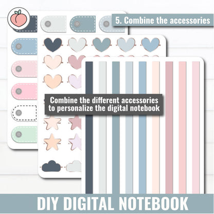 DIY DIGITAL NOTEBOOK PACK - Versión en inglés