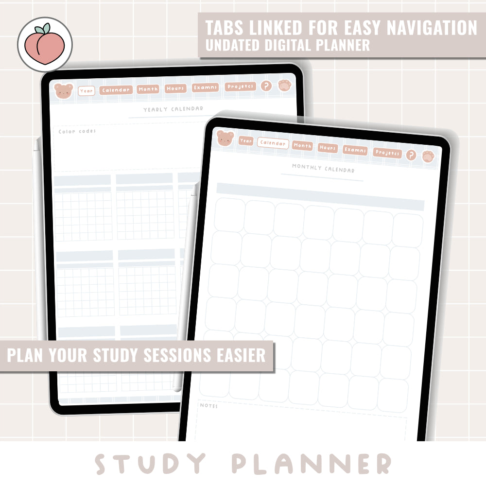 STUDENT DIGITAL PLANNER | STUDY PLANNER