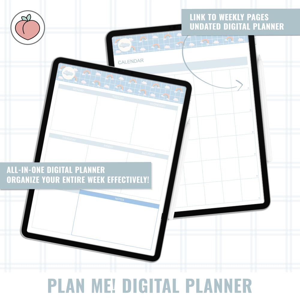 PLAN ME! BLUE CLOUDS | DIGITAL PLANNER 