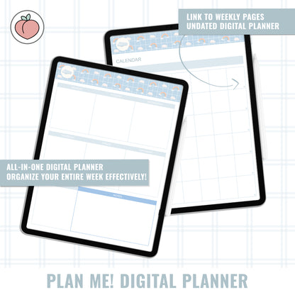 PLAN ME! BLUE CLOUDS | DIGITAL PLANNER 