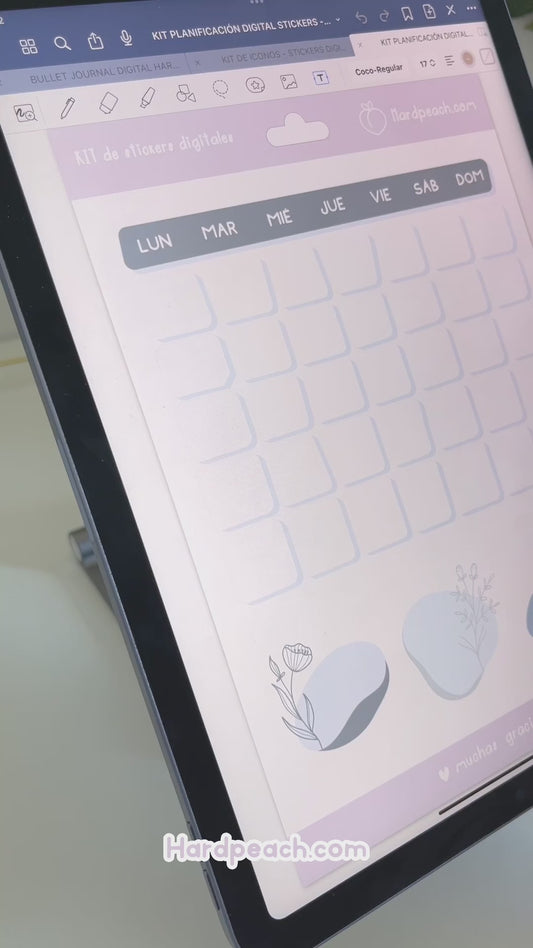 DIGITAL PLANNING KIT | DIGITAL STICKERS | Spanish version