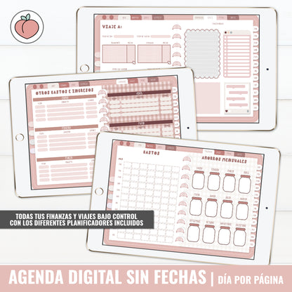 DIGITAL PLANNER UNDATED | DAY PER PAGE - Spanish version