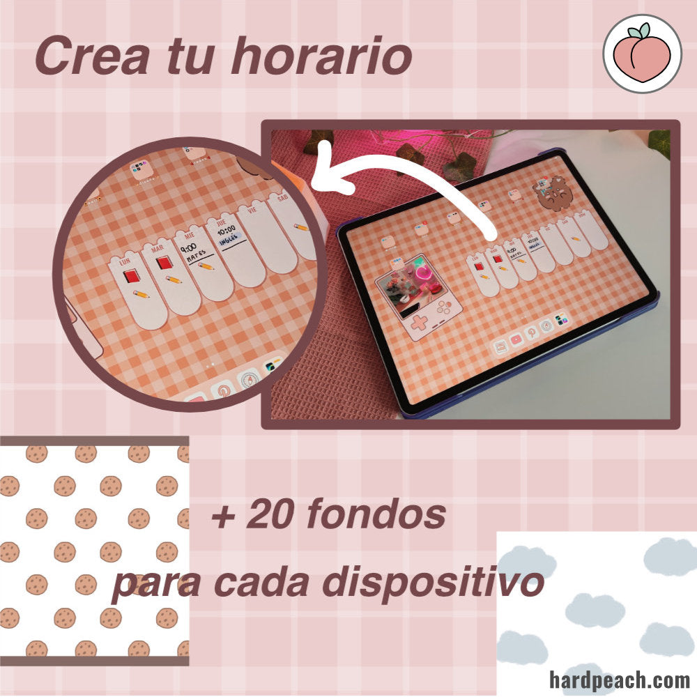 KIT DE PERSONALIZACIÓN PRO OSITO PEACHY | FONDOS, ICONOS DE APPS, WIDGETS Y RECURSOS EXTRA