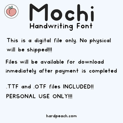MOCHI HANDWRITTEN FONT