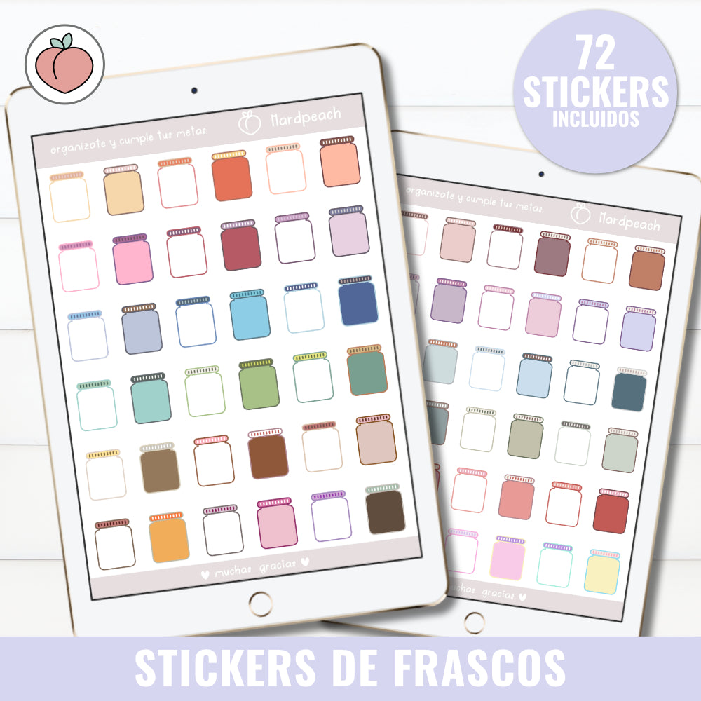 STICKERS DIGITALES DE FRASCOS