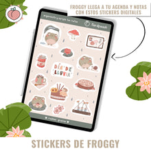 Load image into Gallery viewer, stickers digitales froggy
