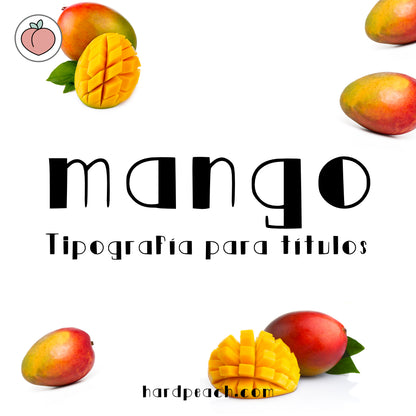 TIPOGRAFÍA MANGO | TRAZOS RECTOS Y MODERNOS PARA TÍTULOS Y ENCABEZADOS