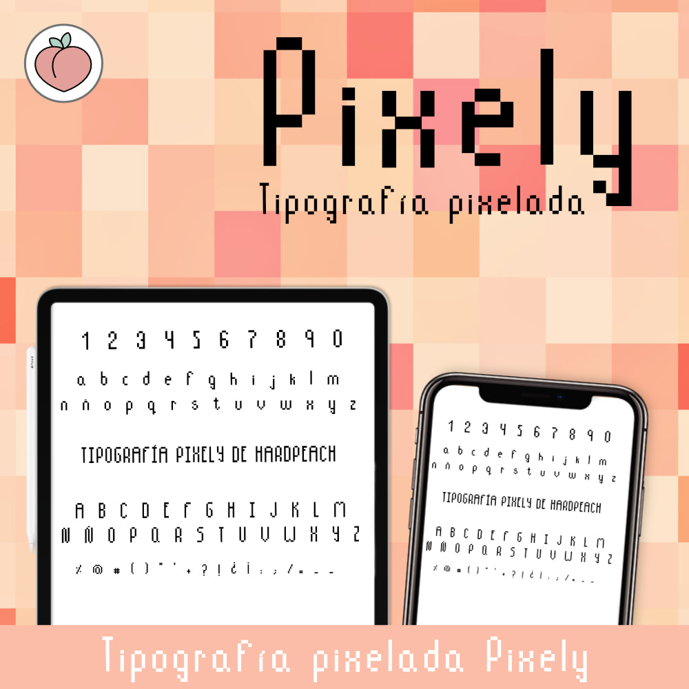 TIPOGRAFÍA PIXELY | ESTILO PÍXEL PARA TUS APUNTES, BULLET JOURNAL Y TÍTULOS