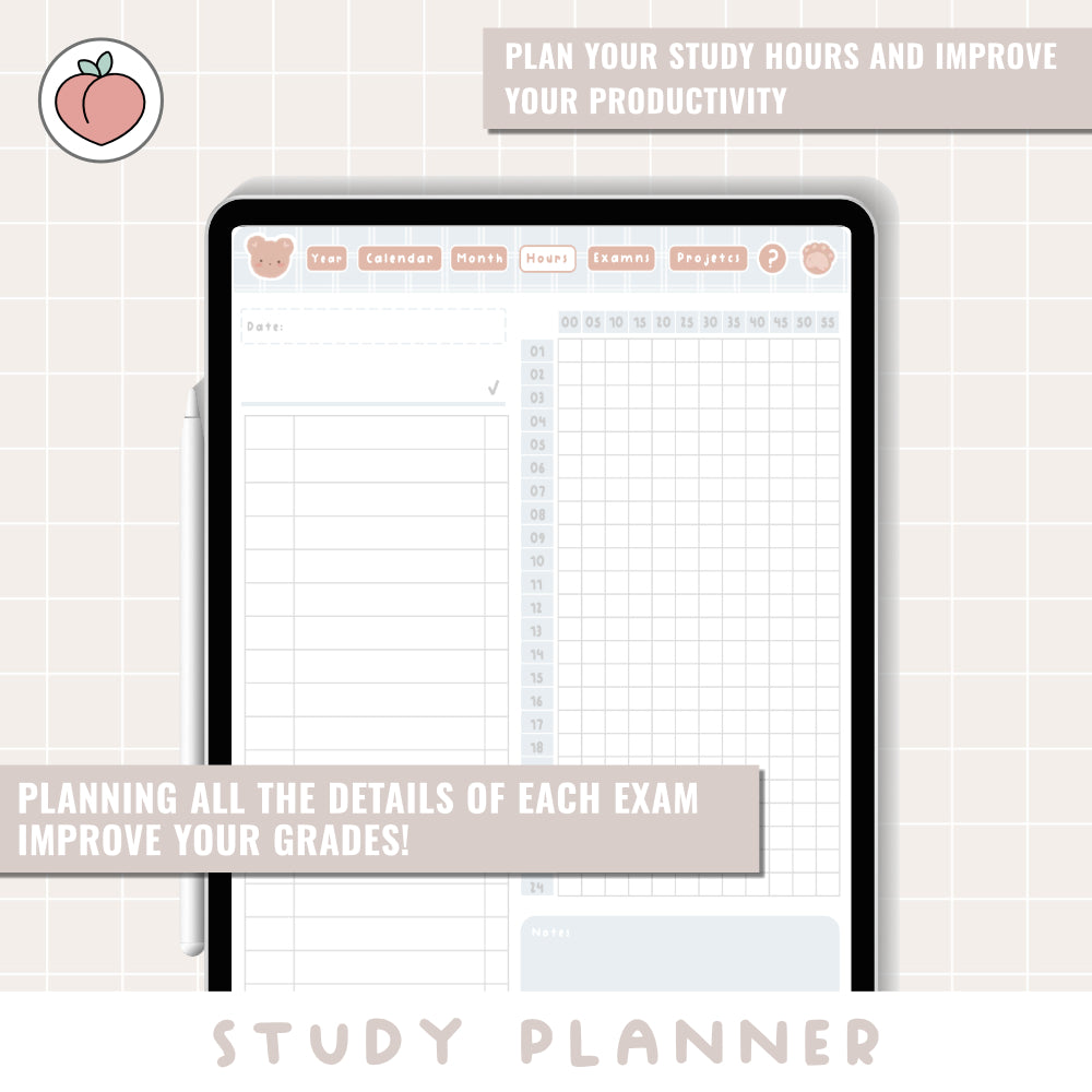 STUDENT DIGITAL PLANNER | STUDY PLANNER