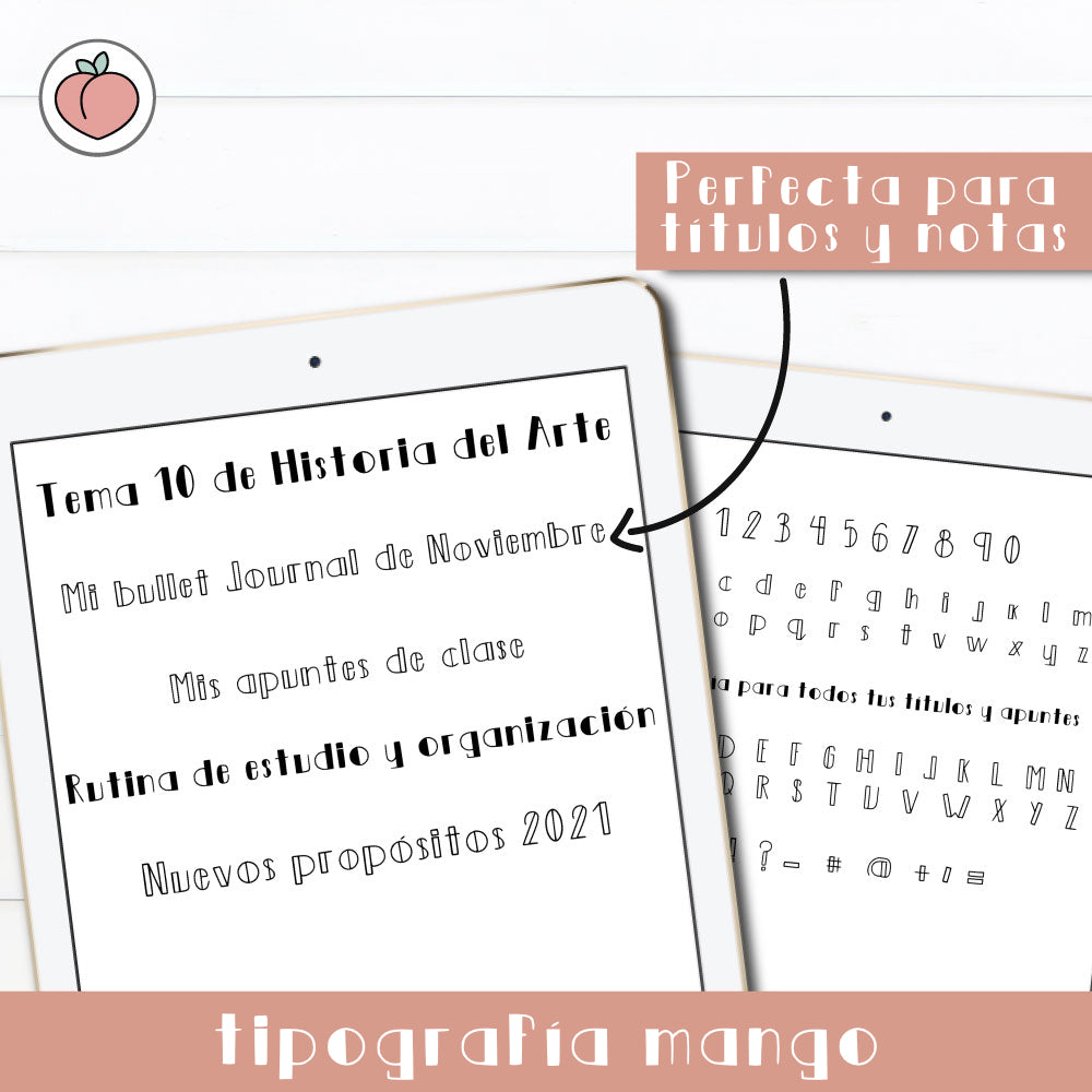 TIPOGRAFÍA MANGO | TRAZOS RECTOS Y MODERNOS PARA TÍTULOS Y ENCABEZADOS
