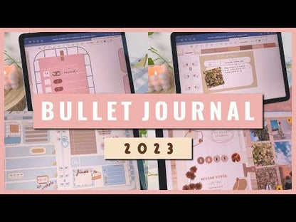 BULLET JOURNAL DIGITAL - EDICIÓN STRAWBERRY CREAM | CREA TU AGENDA DIGITAL, PLANIFICADOR DIGITAL... CURSO Y STICKERS INCLUIDOS