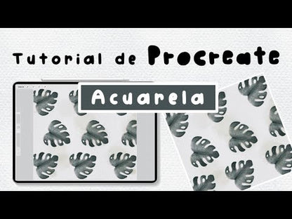 ACUARELA DIGITAL EN PROCREATE: CURSO COMPLETO PASO A PASO PARA PRINCIPIANTES Y AVANZADOS, PINCELES + RECURSOS INCLUIDOS