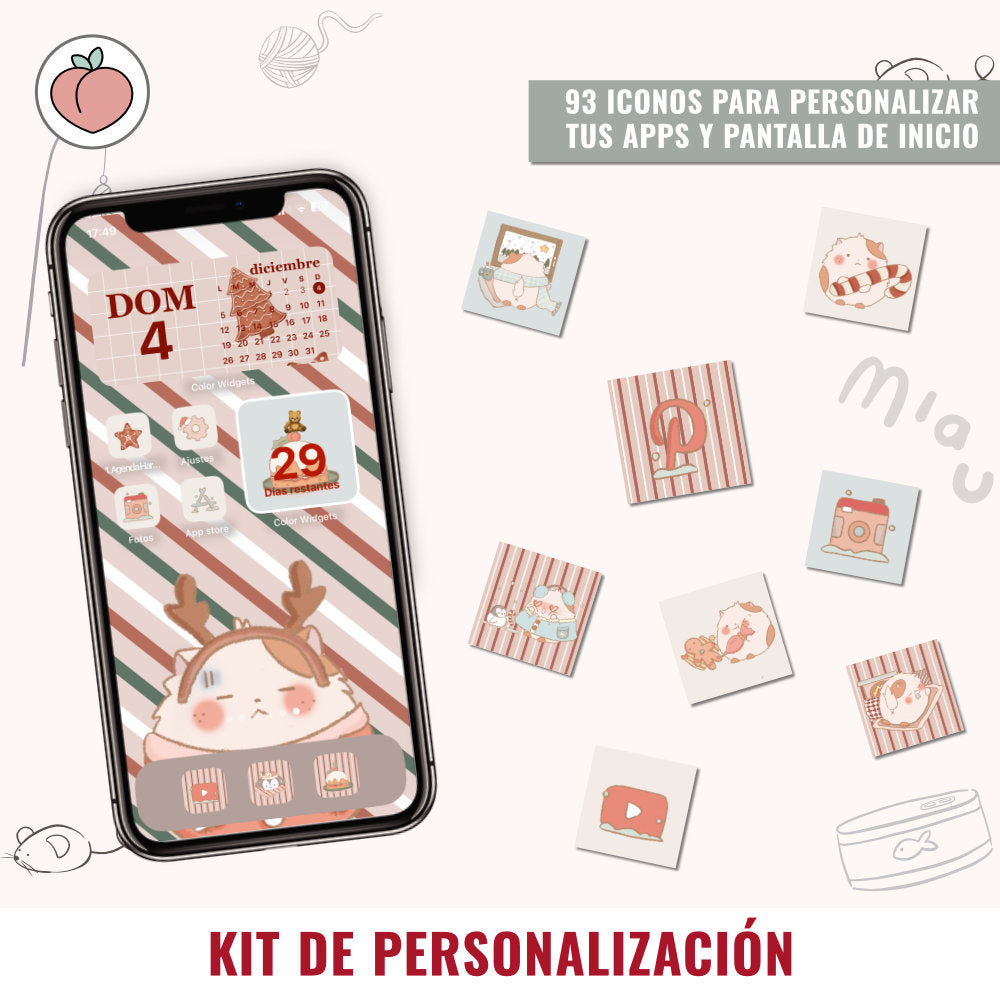 MOCHI KITTY PERSONALIZATION KIT | CHRISTMAS EDITION