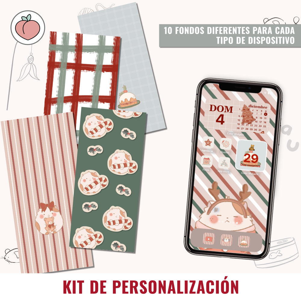 MOCHI KITTY PERSONALIZATION KIT | CHRISTMAS EDITION