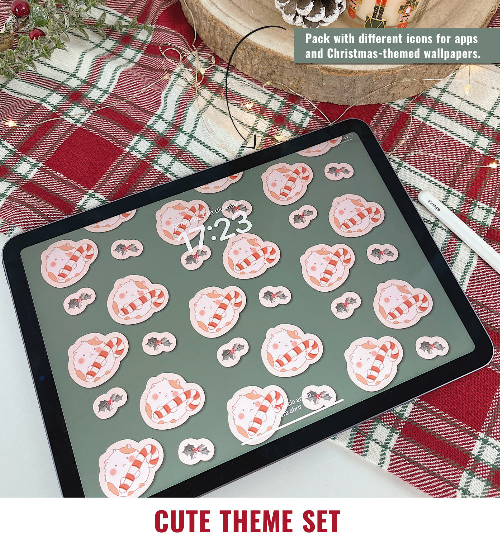 CUTE THEME SET: WALLPAPERS + ICONS PACK