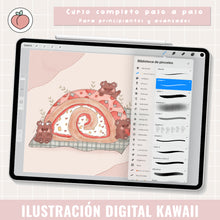 Cargar imagen en el visor de la galería, ILUSTRACIÓN DIGITAL KAWAII Y CREACIÓN DE PERSONAJES: CURSO PASO A PASO Y PINCELES
