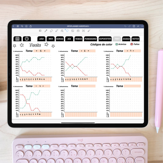 STUDY PLANNER WITHOUT DATES | Spanish version