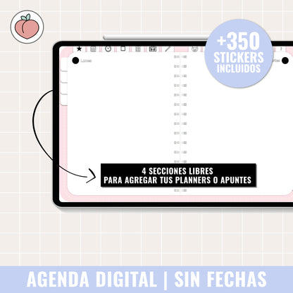 DIGITAL PLANNER UNDATED | DAY PER PAGE - Spanish version