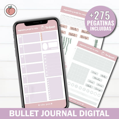 BULLET JOURNAL - EDICIÓN LAVANDA  | CREA TU AGENDA DIGITAL, PLANIFICADOR DIGITAL...