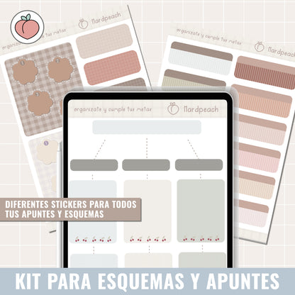KIT DE STICKERS PARA ESTUDIANTES | ESQUEMAS Y APUNTES