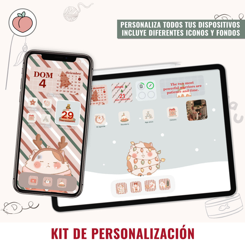 MOCHI KITTY PERSONALIZATION KIT | CHRISTMAS EDITION