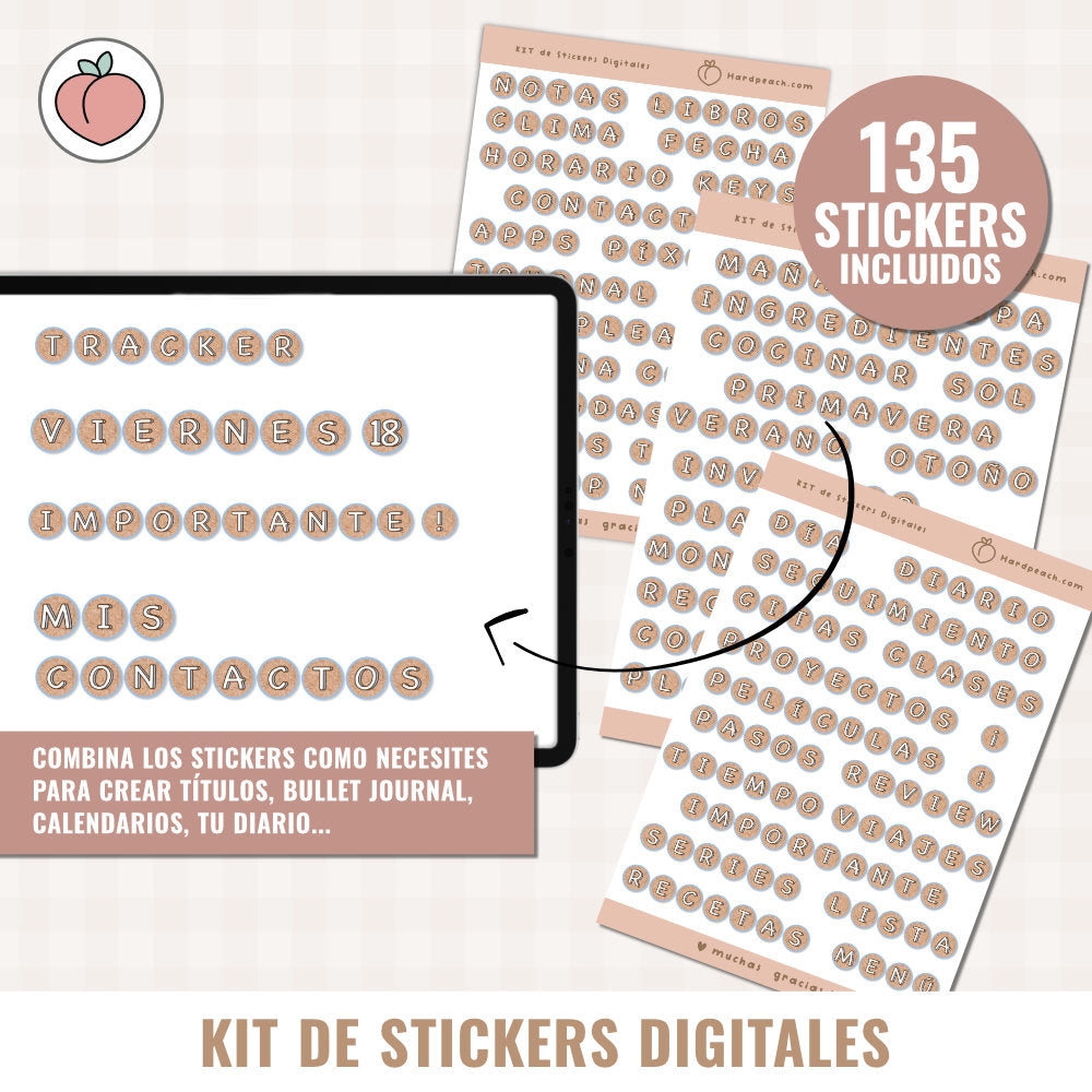 KIT DE STICKERS DIGITALES | EDICIÓN SCRAPBOOKING
