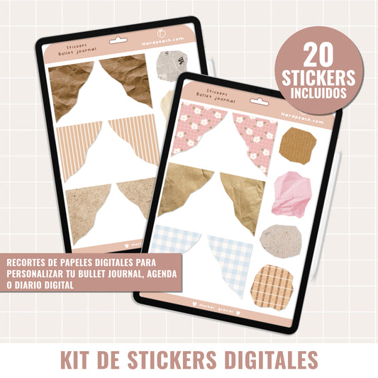 DIGITAL STICKER KIT | PAPER CUTS
