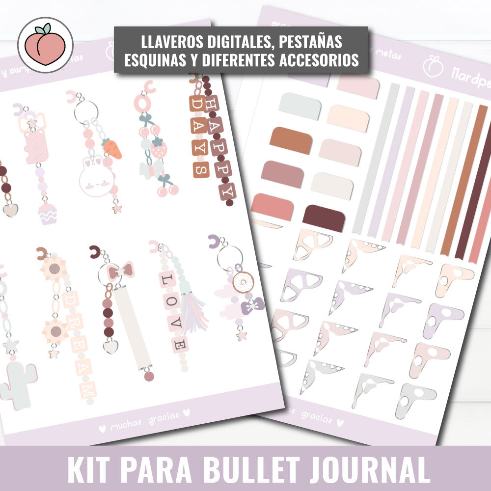 Kit para bullet journal digital