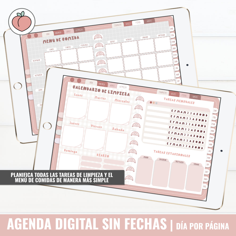 DIGITAL PLANNER UNDATED | DAY PER PAGE - Spanish version