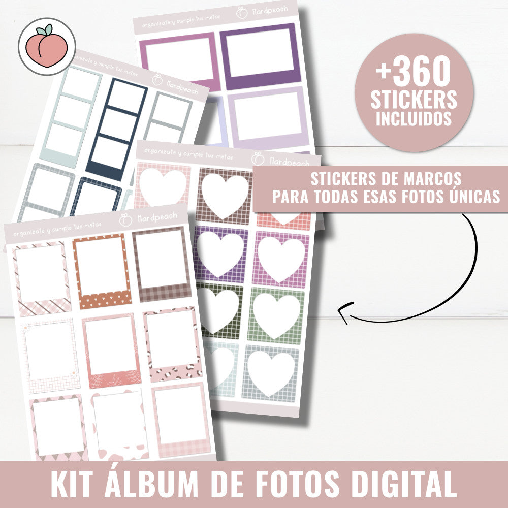 ÁLBUM DE FOTOS DIGITAL CON STICKERS INCLUIDOS