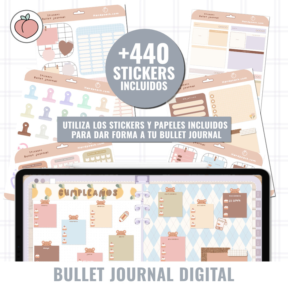 BULLET JOURNAL DIGITAL - EDICIÓN SEA GLASS | CREA TU AGENDA DIGITAL, PLANIFICADOR DIGITAL... CURSO Y STICKERS INCLUIDOS
