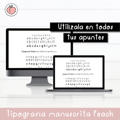 TIPOGRAFÍA MANUSCRITA PEACH  | FUENTE ESCRITA A MANO