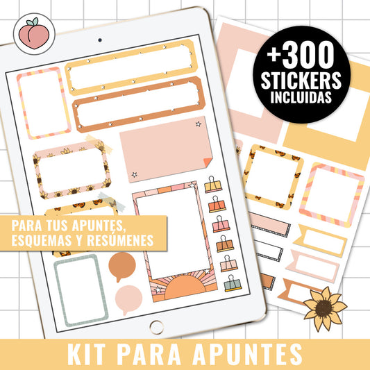 STICKERS FOR DIGITAL NOTES - DIGITAL STICKERS | Spanish version