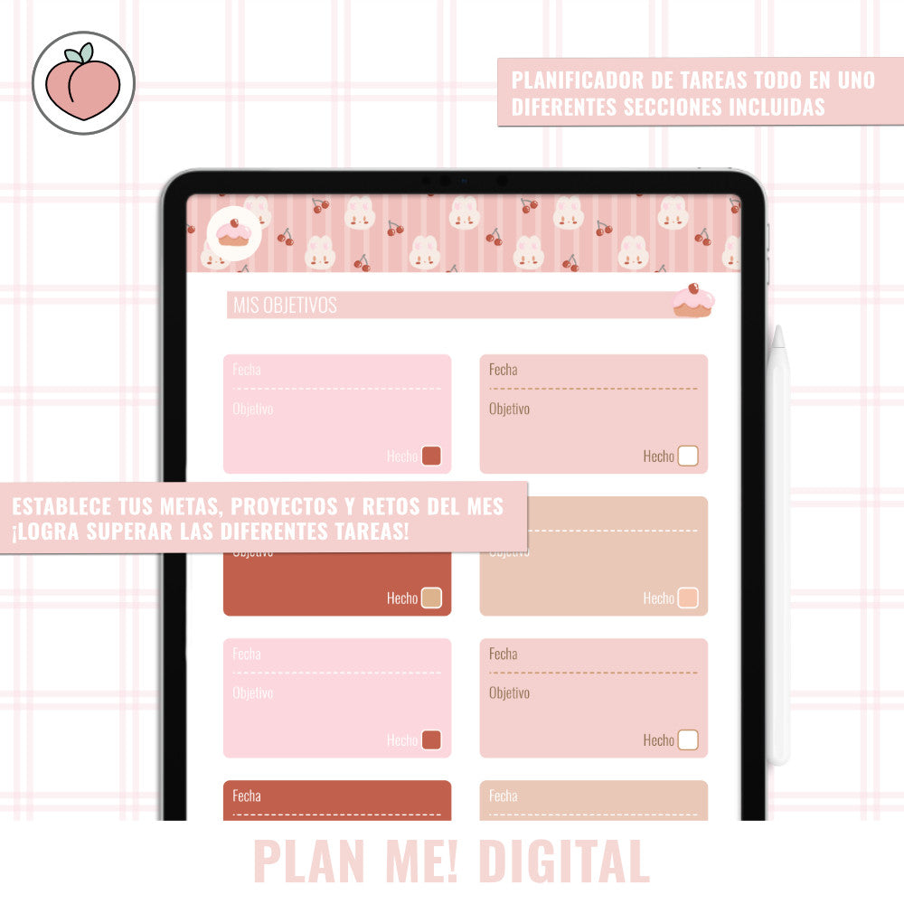 VERTICAL PLANNER WITHOUT DATES - KAWAII DREAM | Spanish version