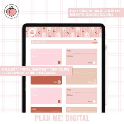 VERTICAL PLANNER WITHOUT DATES - KAWAII DREAM | Spanish version