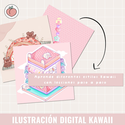 KAWAII DIGITAL ILLUSTRATION AND CHARACTER CREATION: STEP-BY-STEP COURSE AND BRUSHES | Spanish audio