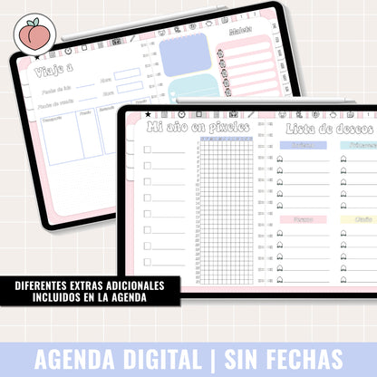 DIGITAL PLANNER UNDATED | DAY PER PAGE - Spanish version